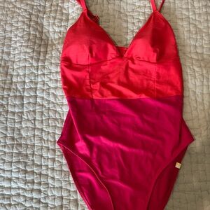 Summersalt Red and Pink One-Piece Swimsuit size 6